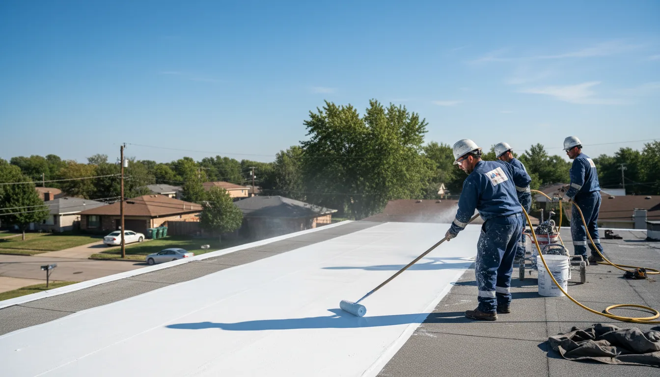 Commercial roof coating in Brashear, TX near me